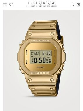 Casio Gold G-Shock Metal Digital Watch